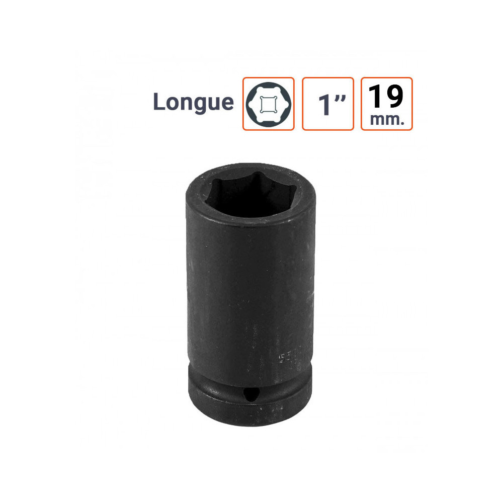 Douille à chocs en 1 Pouce 19 mm - Longue