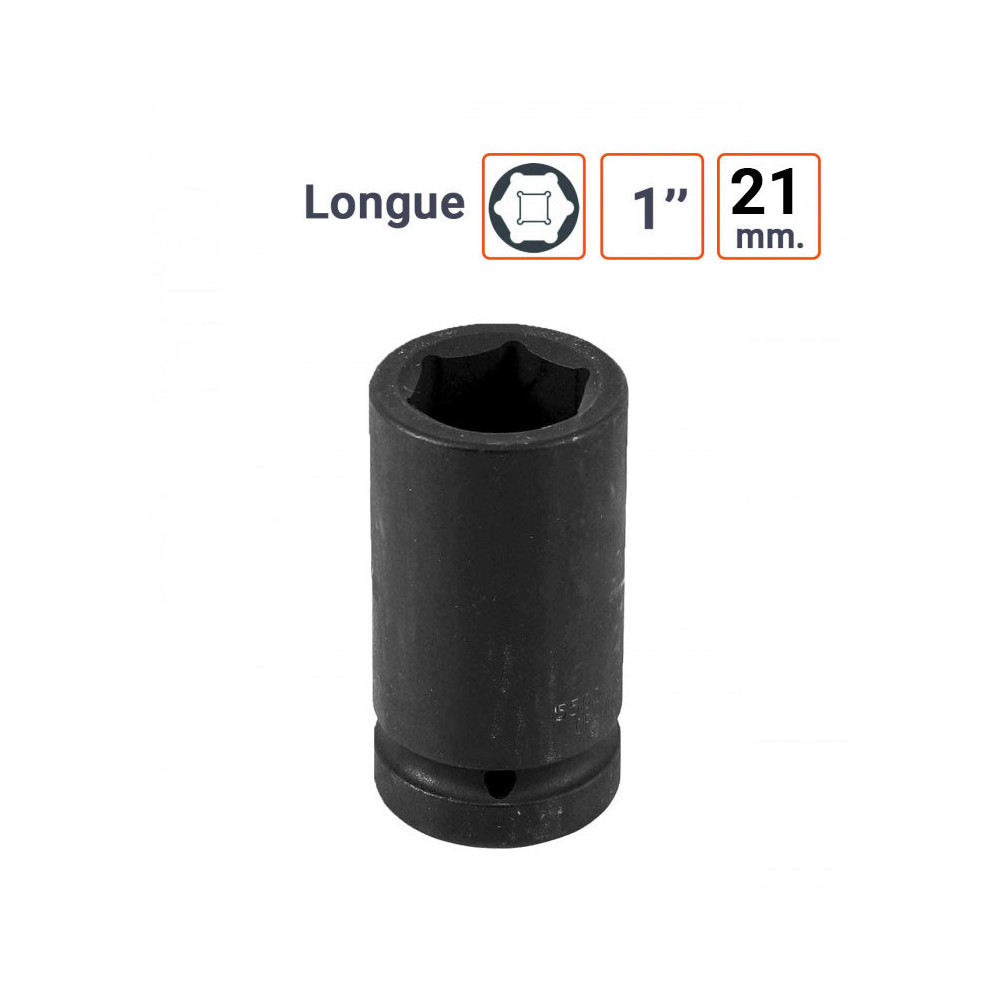 Douille à chocs en 1 Pouce 21 mm - Longue