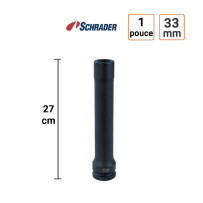 Douille à chocs Extra Longue 1 Pouce 33 mm