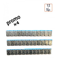 Pack de 4 boites de masses autocollantes 12x5g.