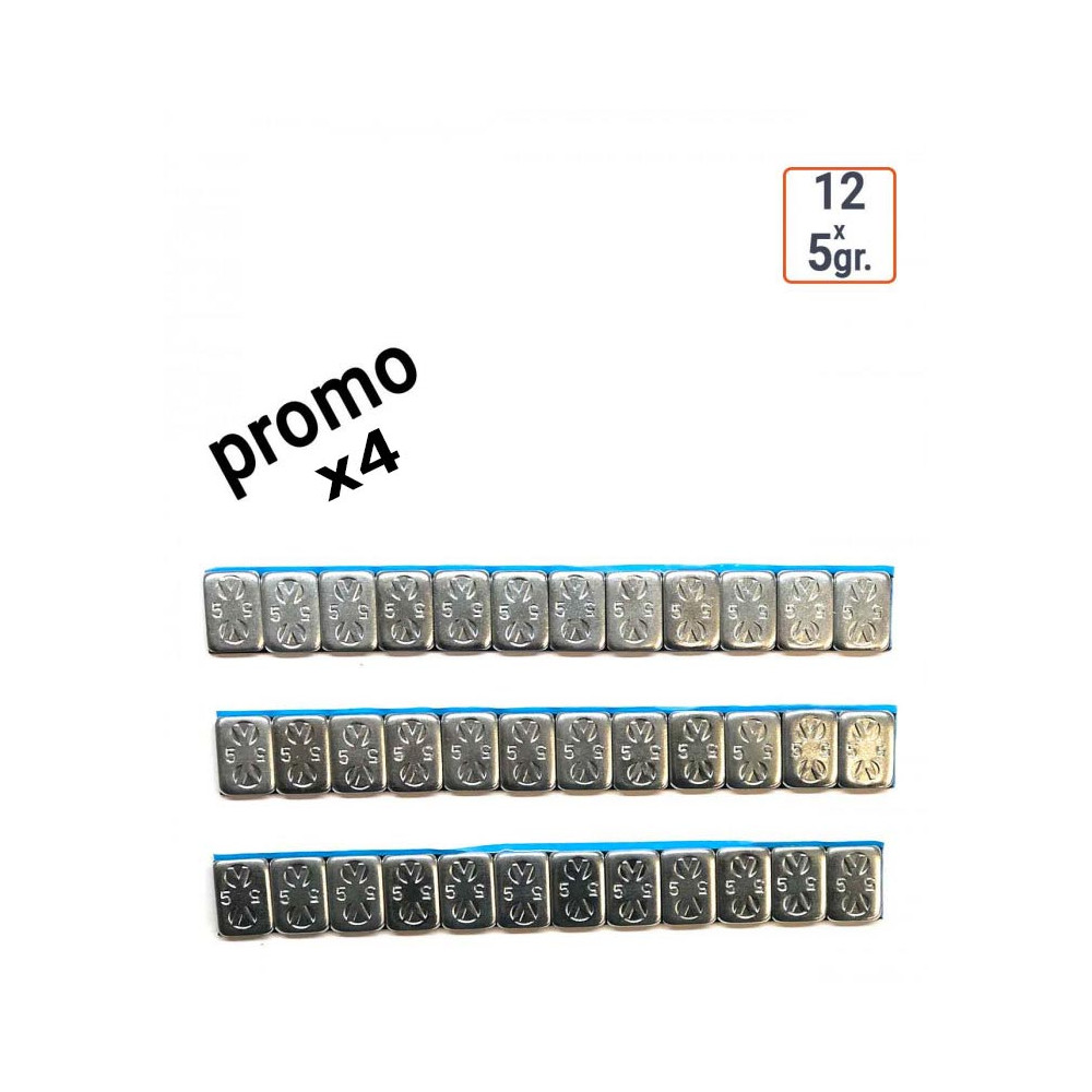 Pack de 4 boites de masses autocollantes 12x5g.