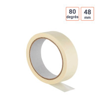 Ruban de masquage papier 48mm x 50 m résistant 80° C