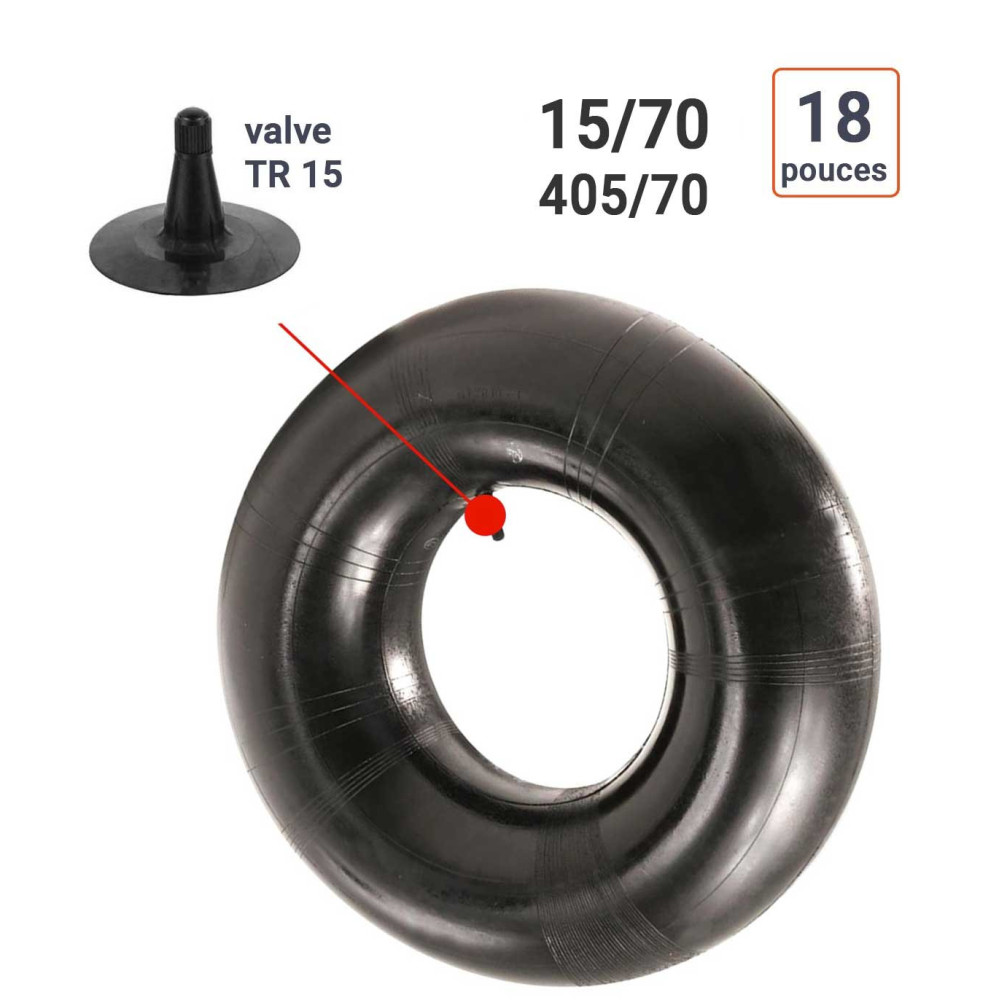 Chambre à Air 15/70-18 valve TR 15