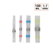 Lot de 100 Cosses bout à bout thermorétractables de 1.7 à 6 mm
