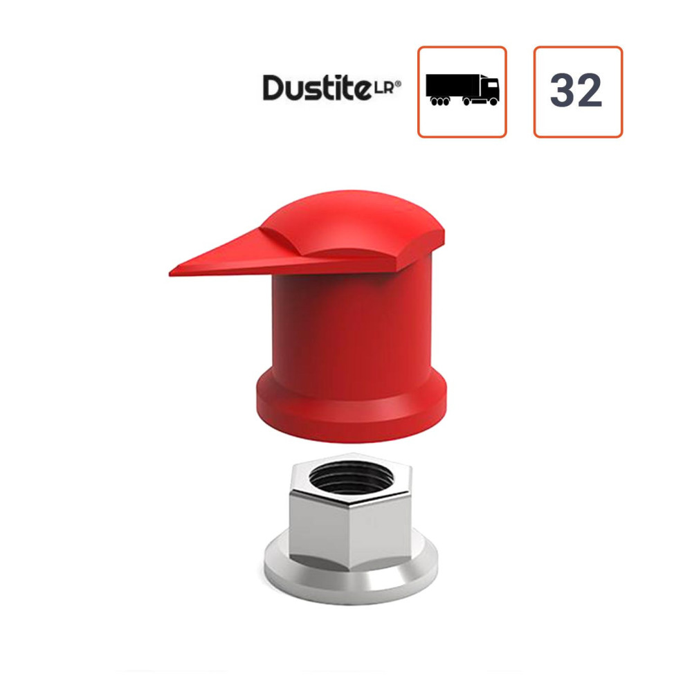 Dustite LR 32mm Témoin de desserrage de roue ROUGE - 50 ex
