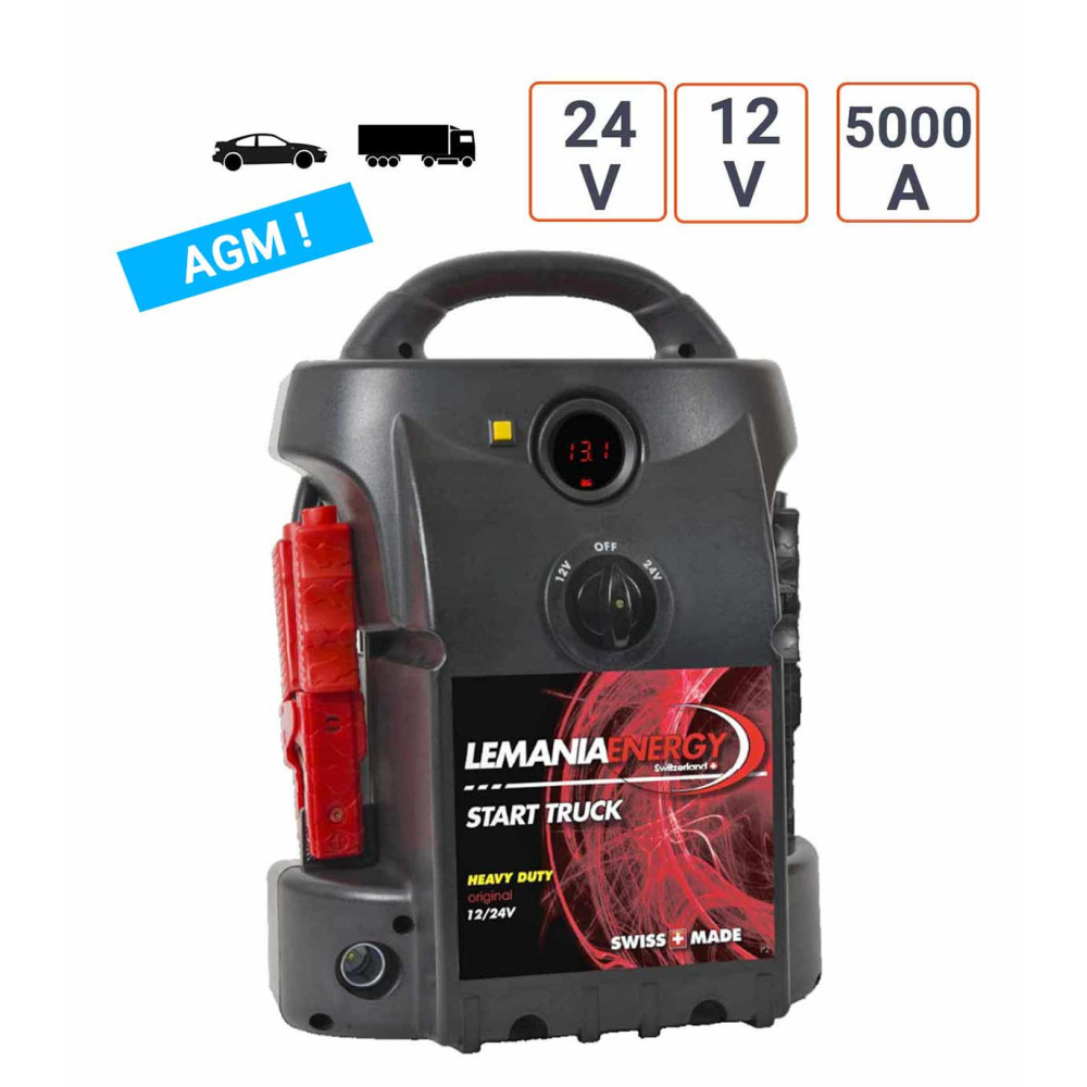 Booster Lemania 12V et 24V et 5000 A de Qualité Suisse