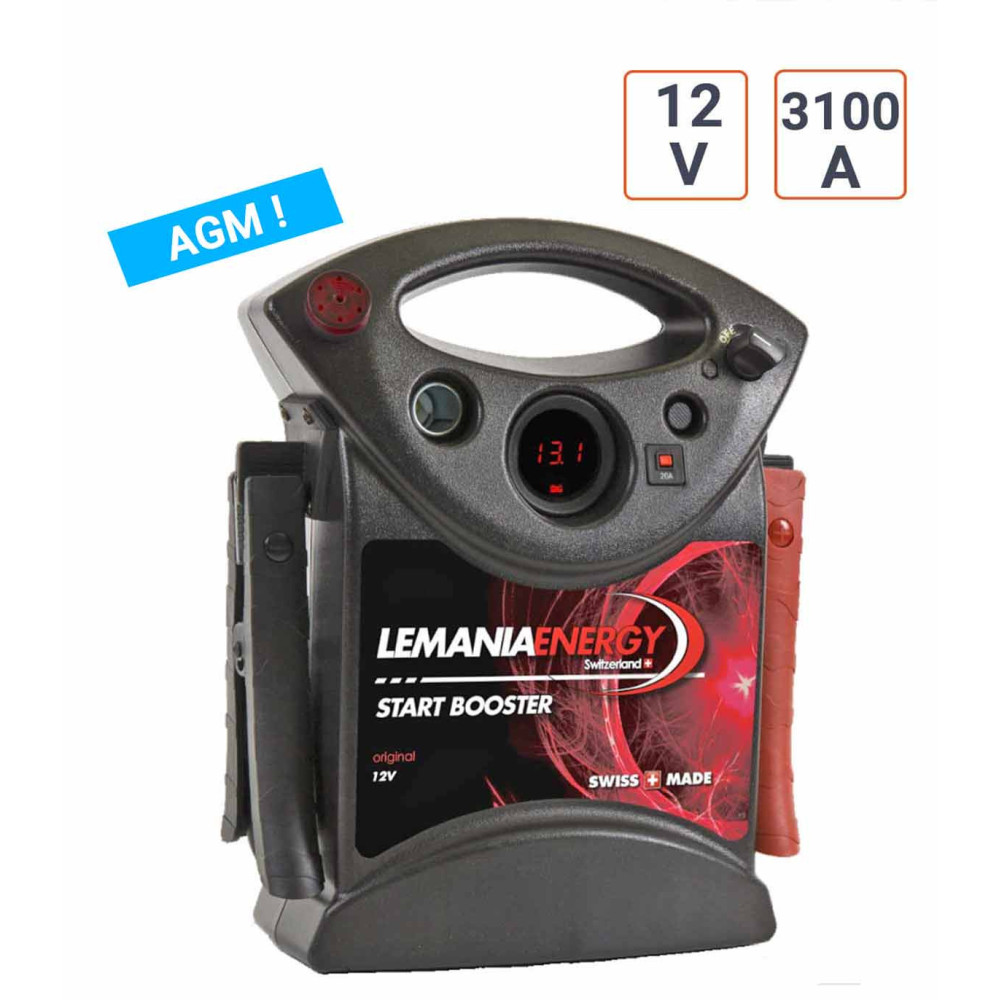 Booster Lemania 12V et 3100 A de Qualité Suisse