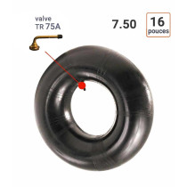 Chambre à Air 7.50-16 valve TR75