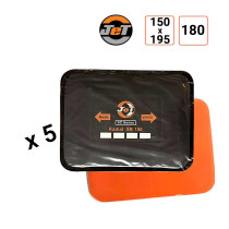 Emplâtre radial SR180 en 150x195 mm JET par 5 ex.