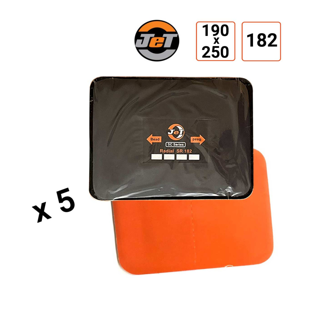 Emplâtre radial SR182 en 190x250 mm JET par 5 ex.