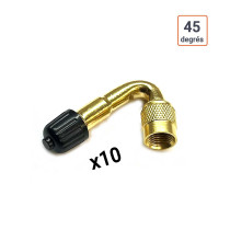 Rallonge coudée 45 degrés métallique - par 10 ex.