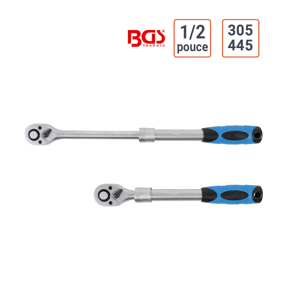 Cliquet extensible 1/2 pouce 305 - 445 mm