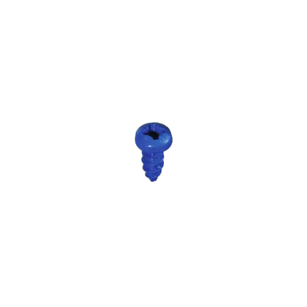 Sachet 25x vis pour plaque d'immat. Bleu
