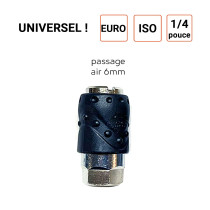 Raccord rapide coupleur 1/4 pouce UNIVERSEL
