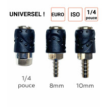 sorte de raccord rapide coupleur tuyau 8 mm UNIVERSEL
