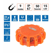details Balise Warning Magnétique à led
