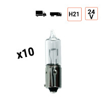 Ampoule 24V H21 5W Culot BAY19S clignotant - Boite de 10 ex.