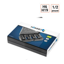 coffret douilles à chocs HEX, 8 pièces, 1/2 pouce H6-H19
