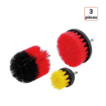 Jeu de 3 brosses de nettoyage pour perceuses