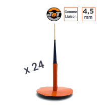 Chevilles Champignon réparation 4.5 mm + gomme de liaison JET - par 24 ex.
