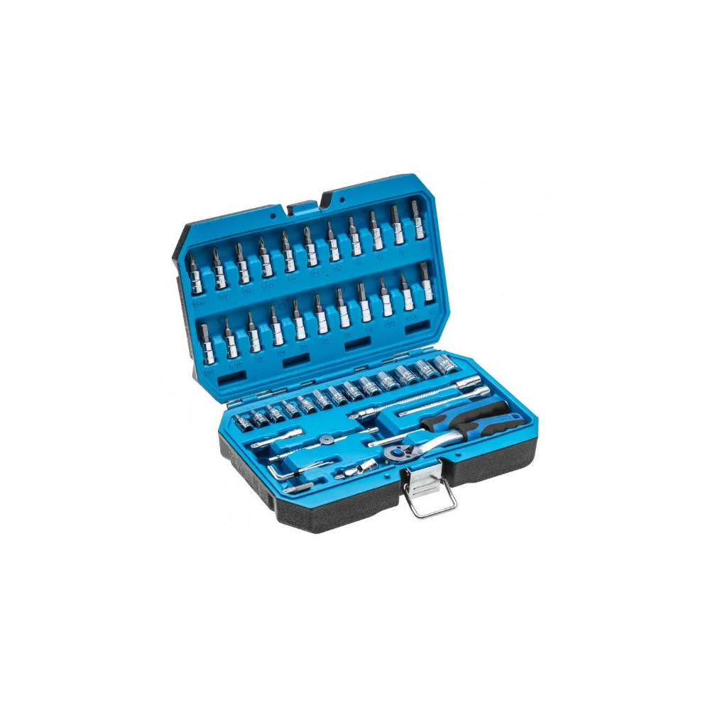 Coffret d'outils et cliquet 1/4 pouce 46 pièces en  CrV