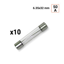Fusible VERRE 6.35x32mm 15A par 10 ex.