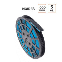 Pack de 4 Rouleaux masses autocollantes NOIRES