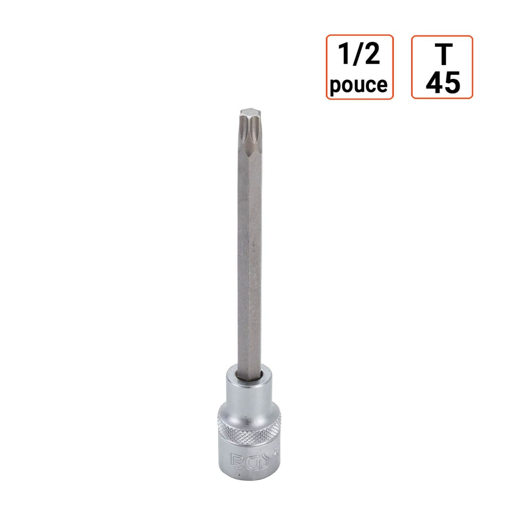 embout T45 Long 140mm en 1/2 pouce