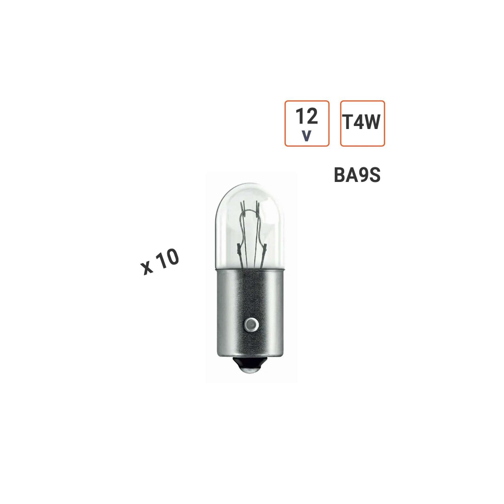 Ampoule T4W 12V la boite de 10 ampoules