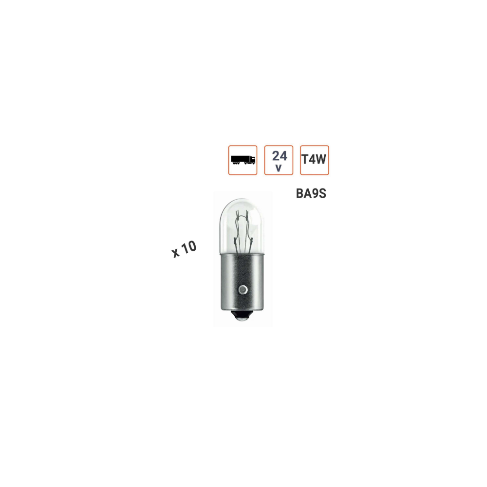 Lampe T4W 24V la boite de 10 ampoules