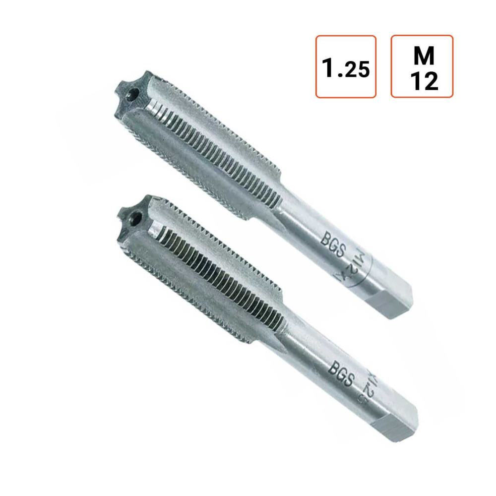 Tarauds M12 x 1,25 par 2 pièces