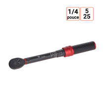 Clé dynamométrique 1/4 pouce 5-25 NM