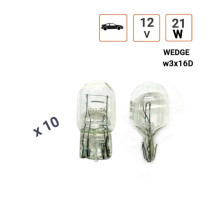 Ampoule Wedge 12V W21W type T20  Boite de 10 ex.