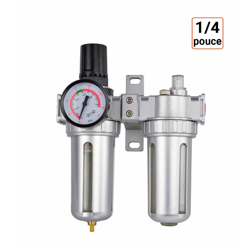 Filtre Régulateur Lubrificateur 1/4 pouce