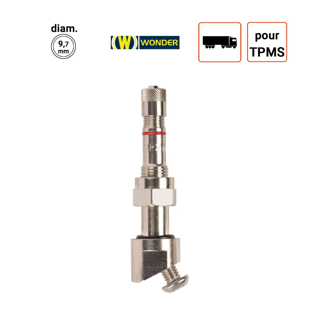 Valve Nickelées Poids-Lourds pour TPMS type 54MS