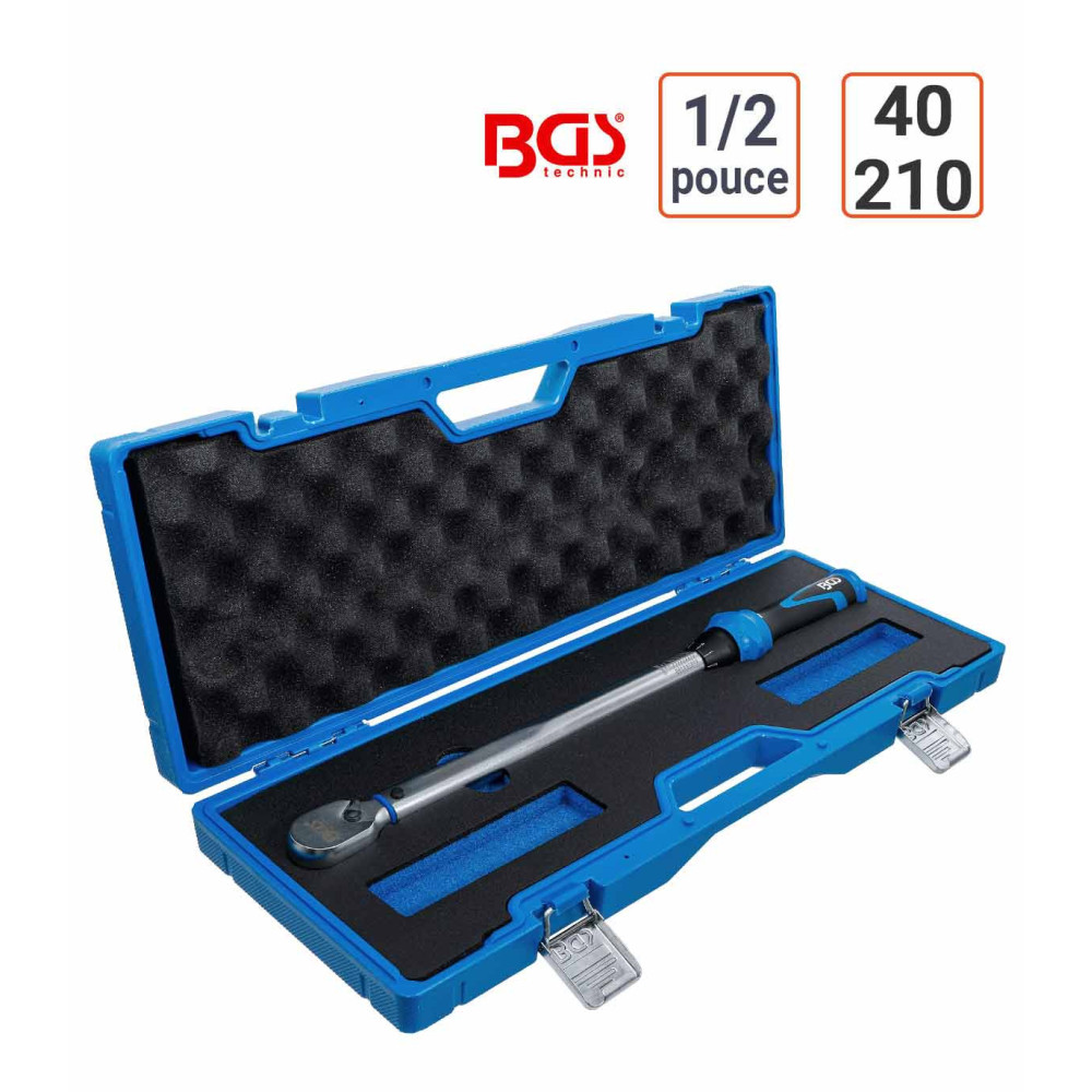 Clé dynamométrique 1/2 pouce 40 - 210 Nm  avec coffret