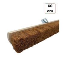 Balai Coco 60cm avec douille métal inclinée sans manche