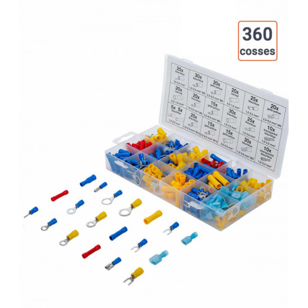 Coffret de 360 cosses automobiles