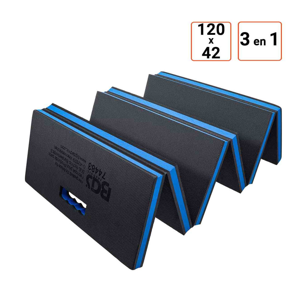 Tapis de travail et genoux en mousse pliable 3-en-1