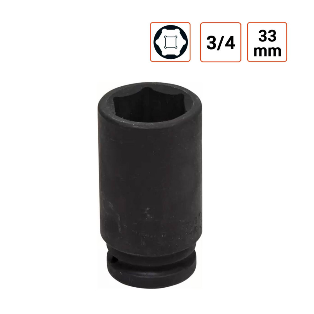 Douille à chocs 3/4 Longues de 33 mm