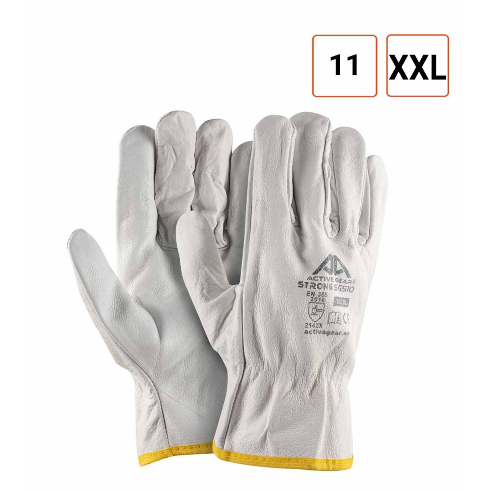 Gants de travail en cuir pleine fleur 100% naturel taille XXL ou 11