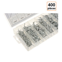 Lot de 400 rivets en aluminium