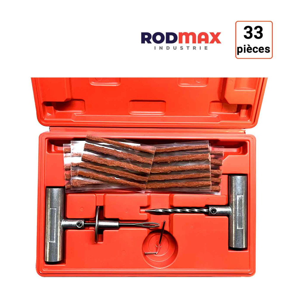 Coffret de réparation crevaison avec 33 pièces