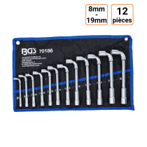 Jeu de 12 clés à pipe 8 à 19 mm