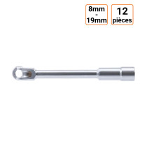 Jeu de 12 clés à pipe 8 à 19 mm