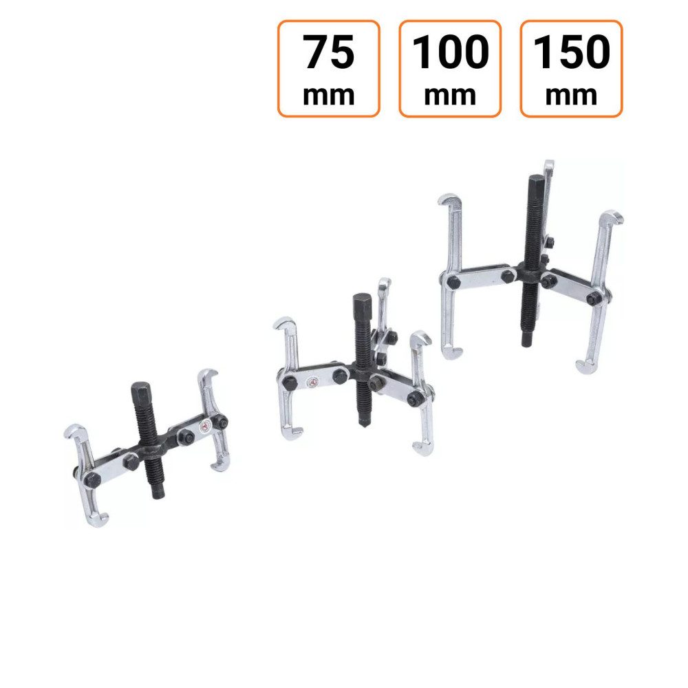 Lot de 3 extracteurs, 2 et 3 bras 75 - 150 mm