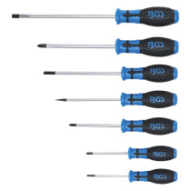 assortiment de 7 tournevis plats et cruciformes