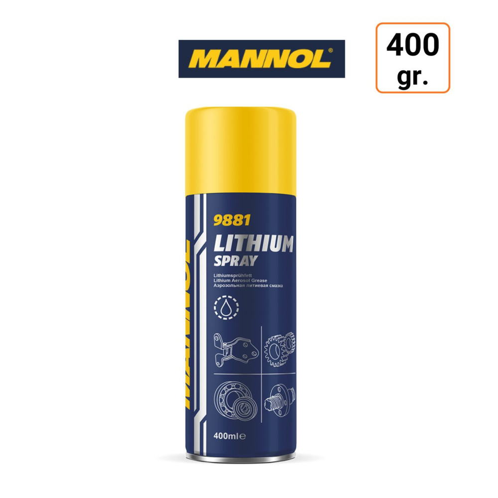 Graisse Lithium MANNOL en spray 400 gr.