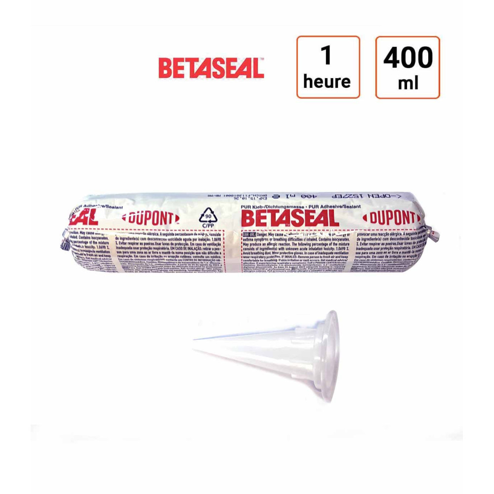Colle à parebrise BETASEAL + 1 canule