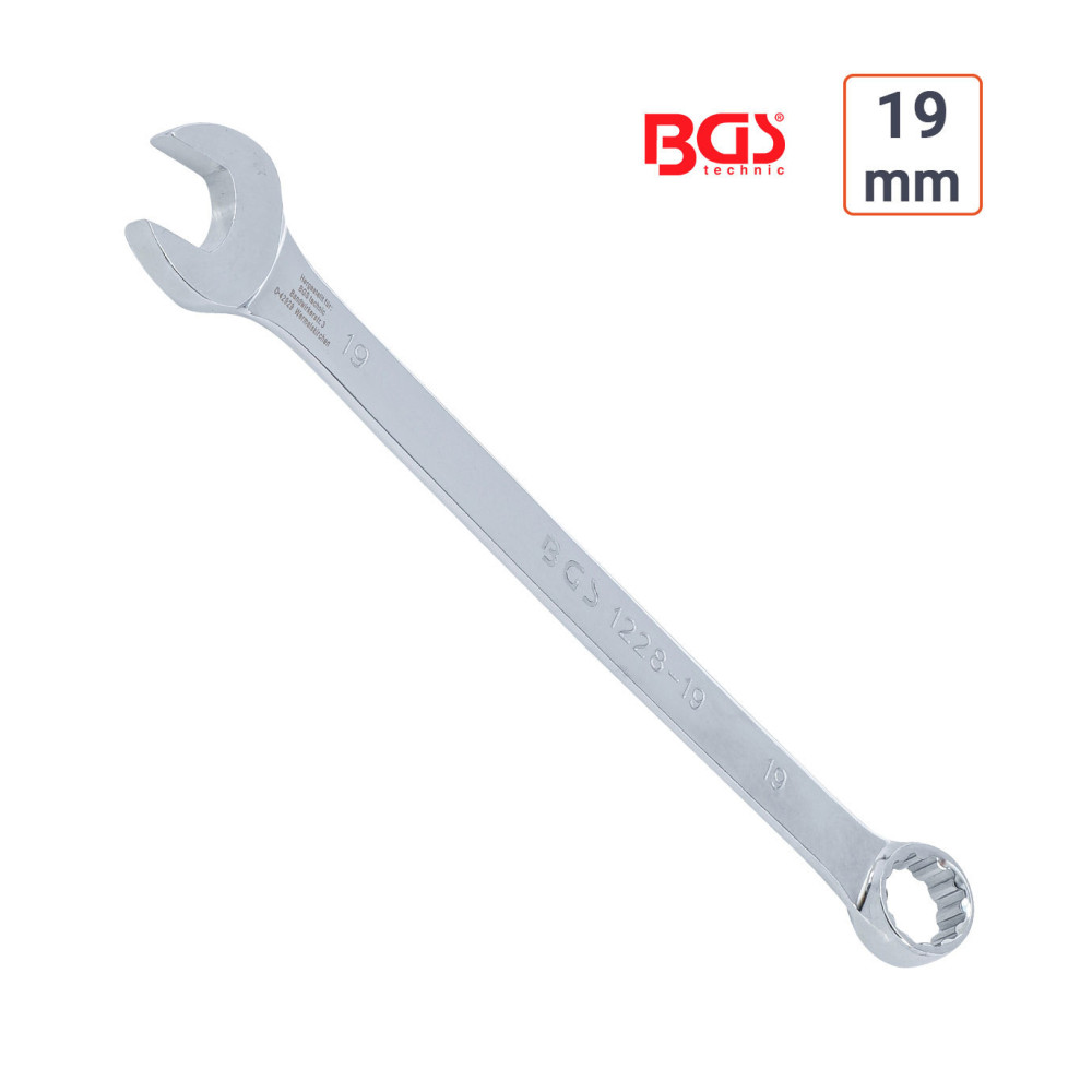 Clé mixte 19 mm extra longue haute qualité
